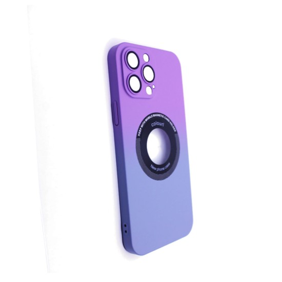 Capa Magnetic com Lente de Câmera Para Apple iPhone 14 Pro Max Roxo